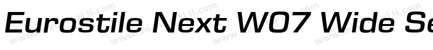 Eurostile Next W07 Wide SemiBd字体转换